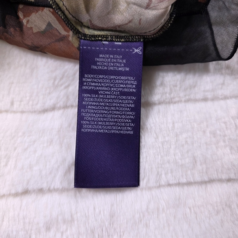Ralph Lauren Purple Label Brienne Crinkle Chiffon Evening Dress Size 0 $4390 - Picture 5 of 10